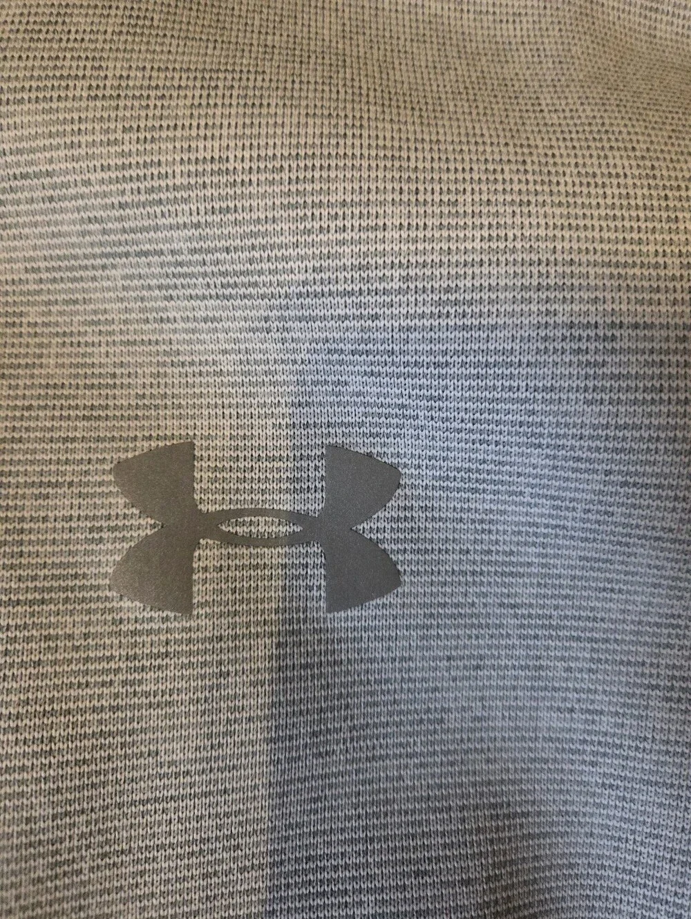 Under Armour Men’s Light Gray Full-Zip Performance Jacket with Black Hood